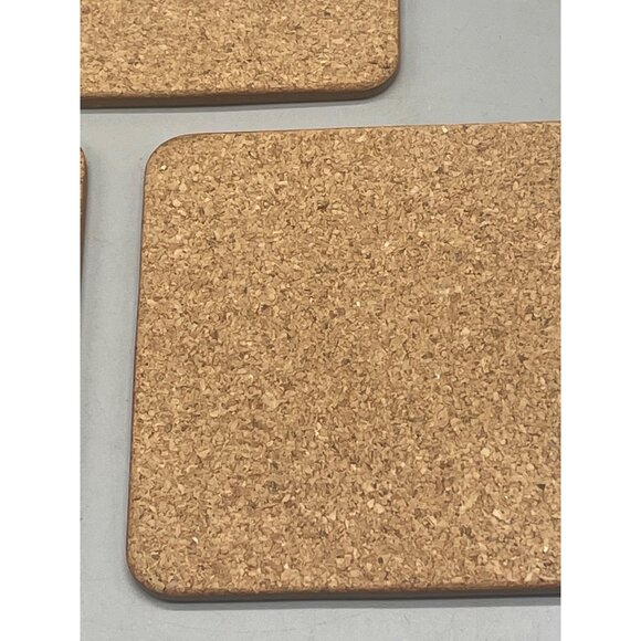 coasters set of 3 café cork back multi color dog cat bird 4x4" each READ - Picture 8 of 8